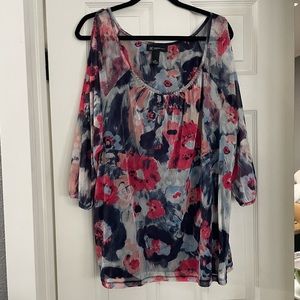 INC cold shoulder blouse 2X